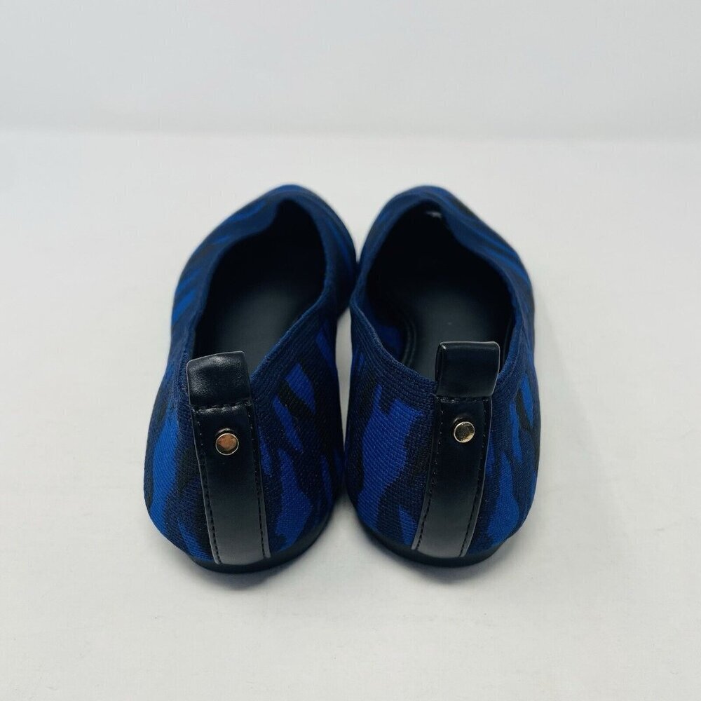 Journee Collection Womens Size 7 Comfort Foam Karise Knit Ballet Flats in Blue - Picture 6 of 9